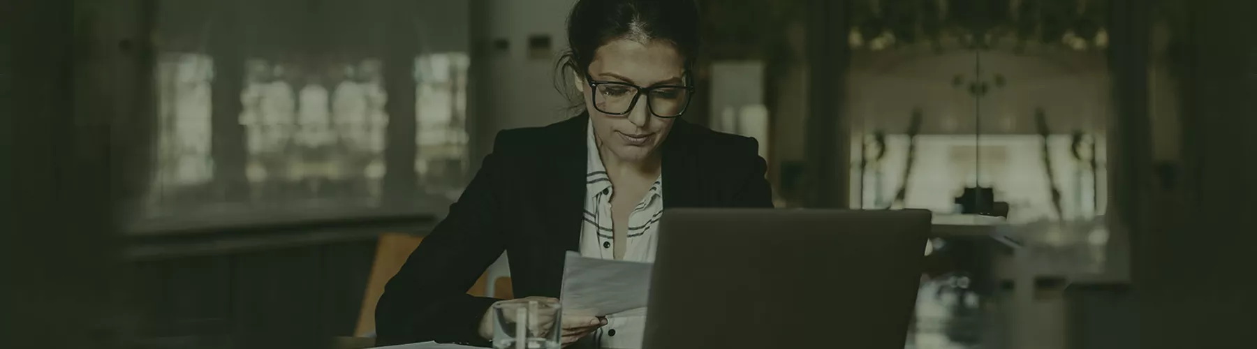 Woman filling the demo form